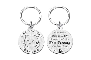 Exquisite Cat Dad Keychain: A Timeless Token of Paternal Love