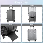Luggage Covers Protector for 20 Inch Suitcase Thicken Clear PVC Case Protective Cover. (48 * 34 * 24 cm)