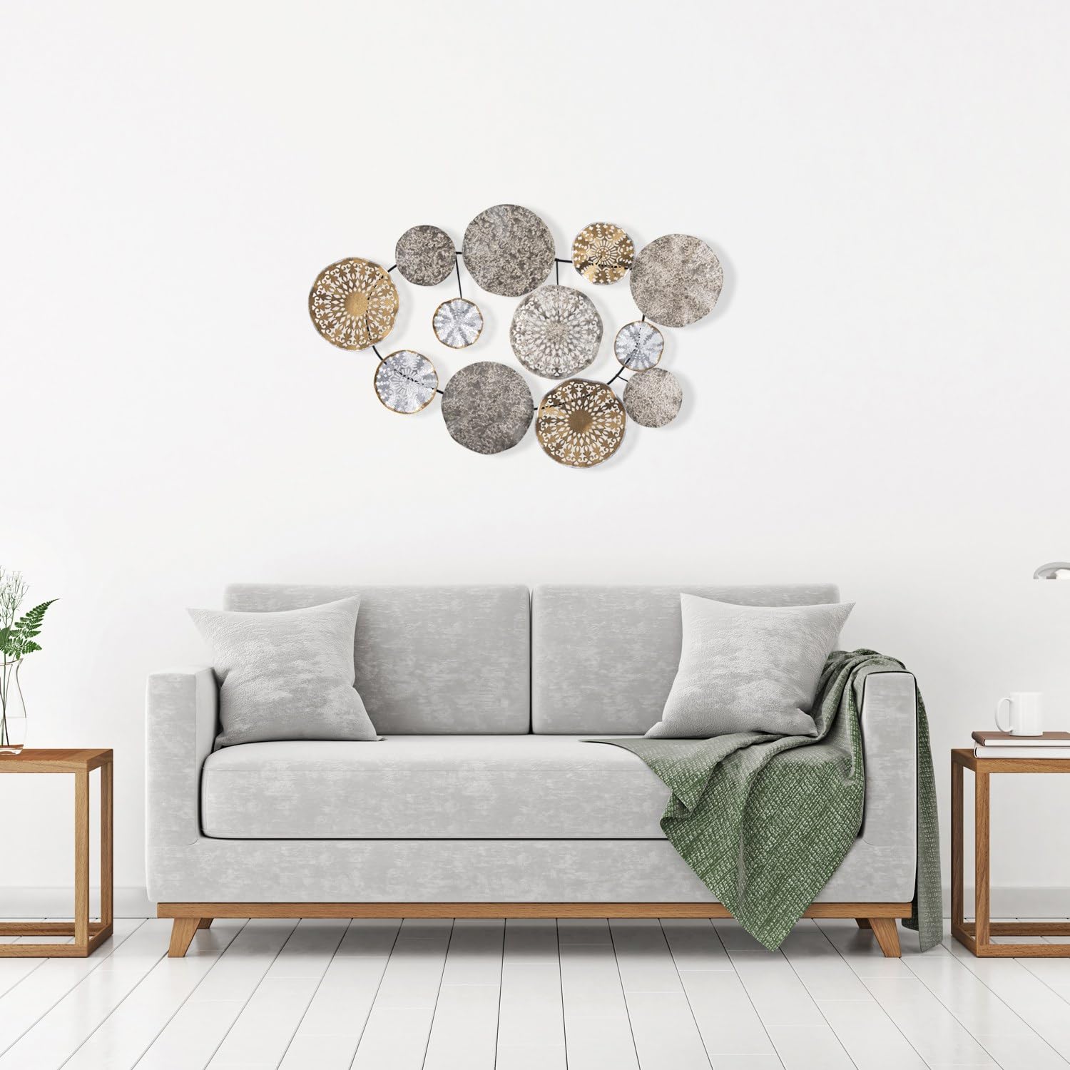 Accessoire mural décoratif en métal Hanah Home 84 cm grand format