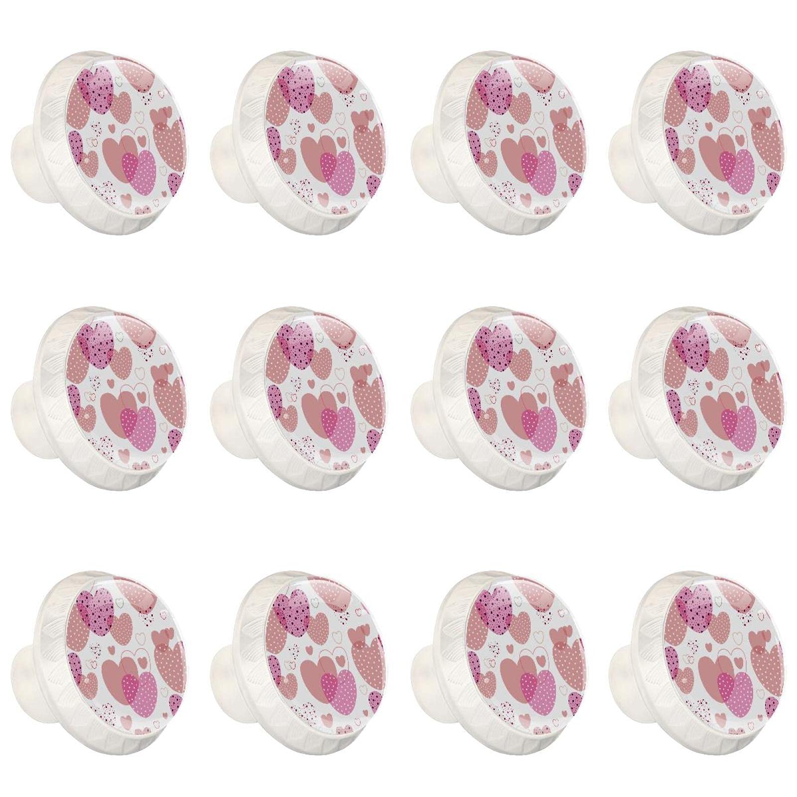Boutons d'armoires de cuisine poignée tiroir placard commode rose 12x