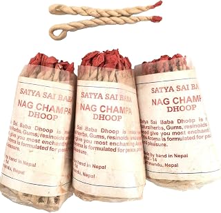 Karma Handicrafts 3 Set Tibetan Hand Rolled NAG Champa Rope Incense Natural Yoga Scent Nepal 45 per Pack