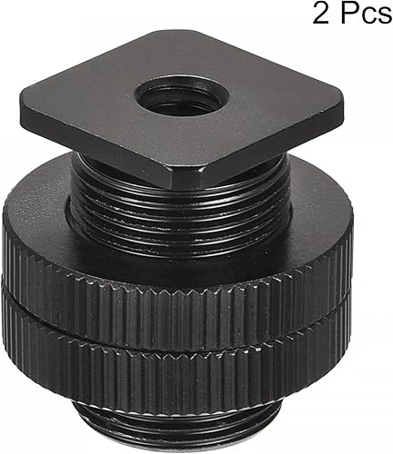 Miniatura 3 de uxcell Adaptador de soporte de micrófono, hembra de 14 pulgadas a 58 pulgadas macho 0.98 pulgadas, adaptador de tornillo de conversión para