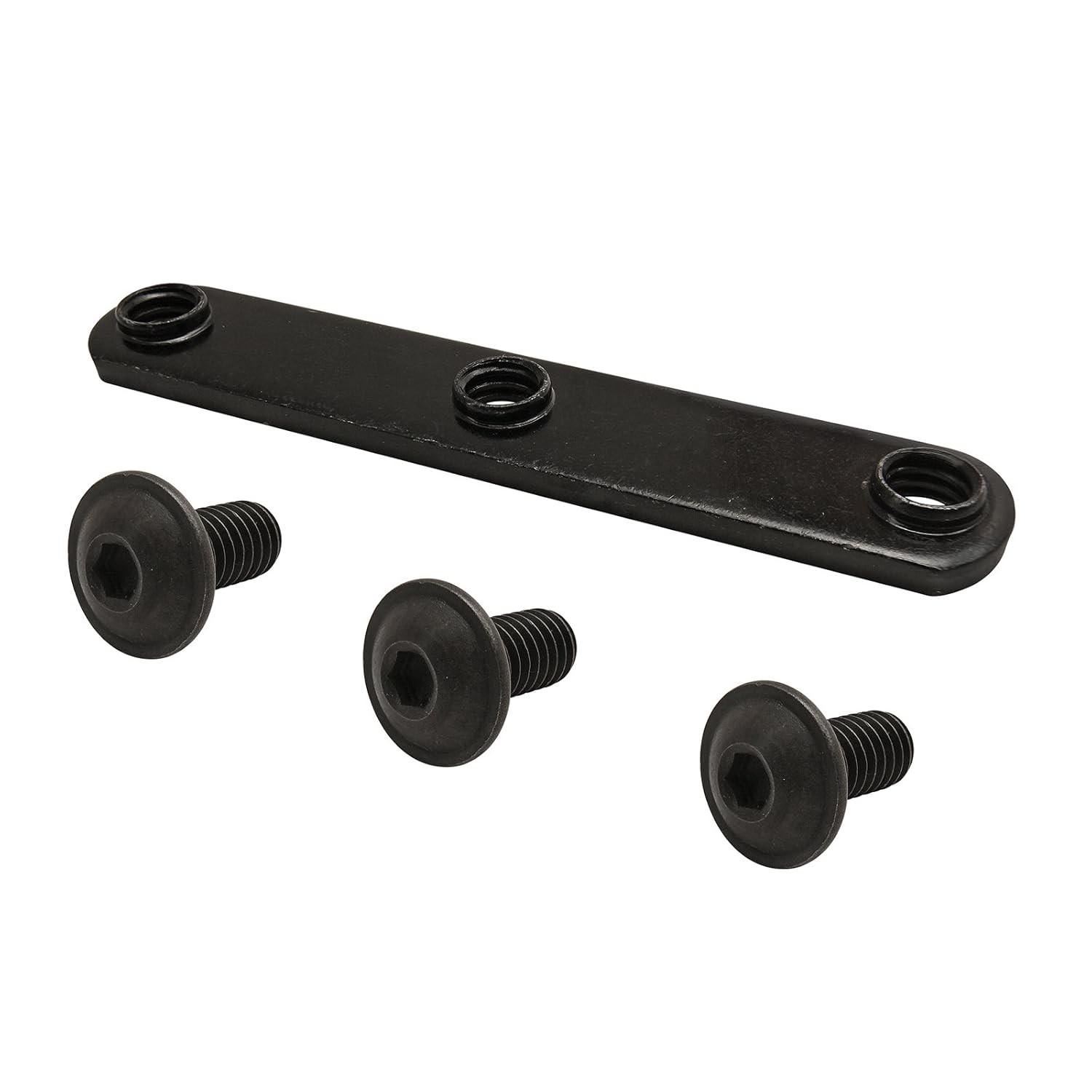 80/20 Inc., 3357, 15 Series, Bolt Assembly: 5/16-18 X .687" Flanged Button Head Socket Cap Screw (FBHSCS) and Slide-in Triple Economy T-Nut, Black Zinc (15 Pack)