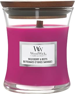 WoodWick Medium Scented Candle in Hourglass Jar with Crackling Wick, Wild Berry & B…