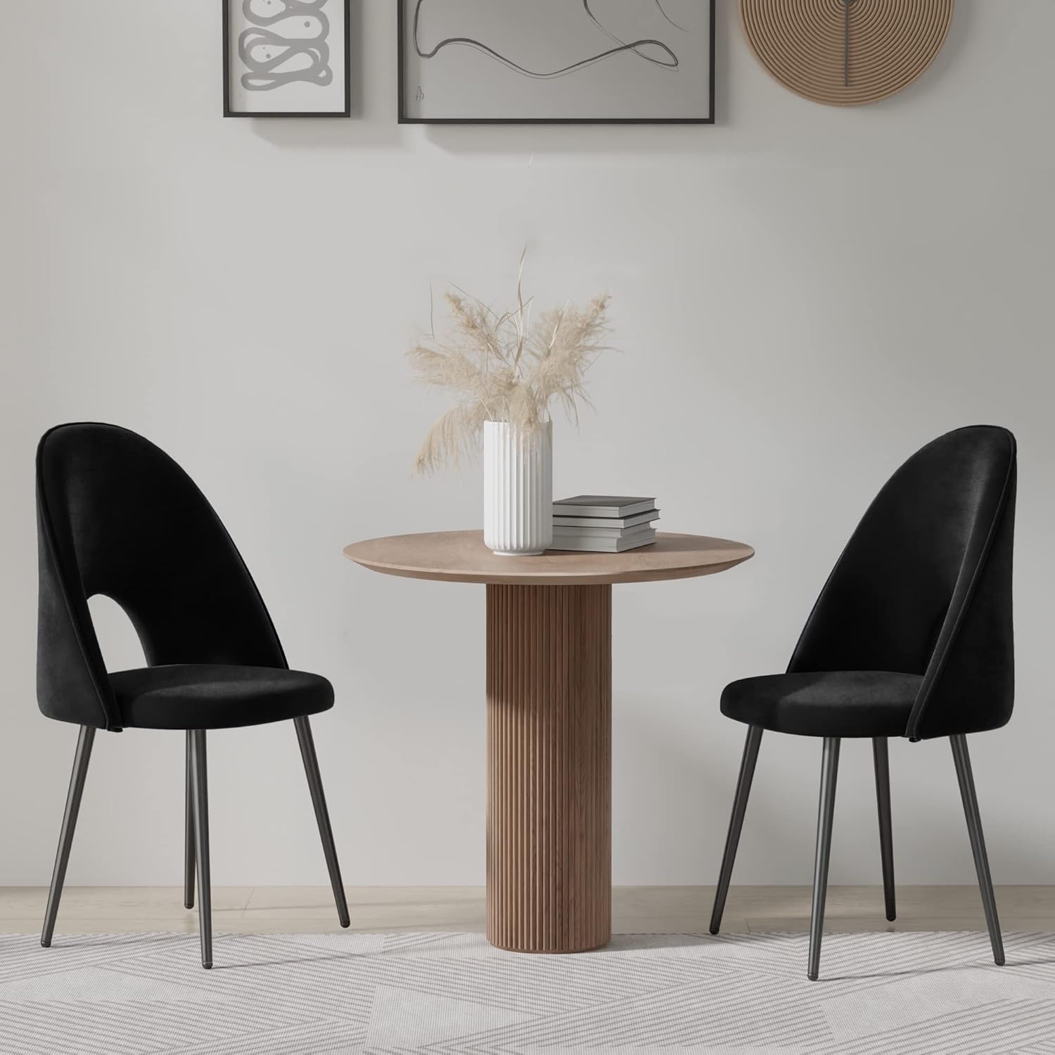 Cozy Castle Kitchen & Dining Room Chairs, Velvet Mid