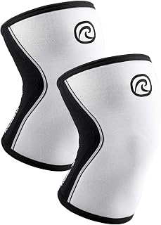 Rehband Rodillera Vendaje Fuerza Sport, Rodillera para Cross Fit & Entrenamiento Pesado Fabricada en Neopreno de 5 mm, Unisex