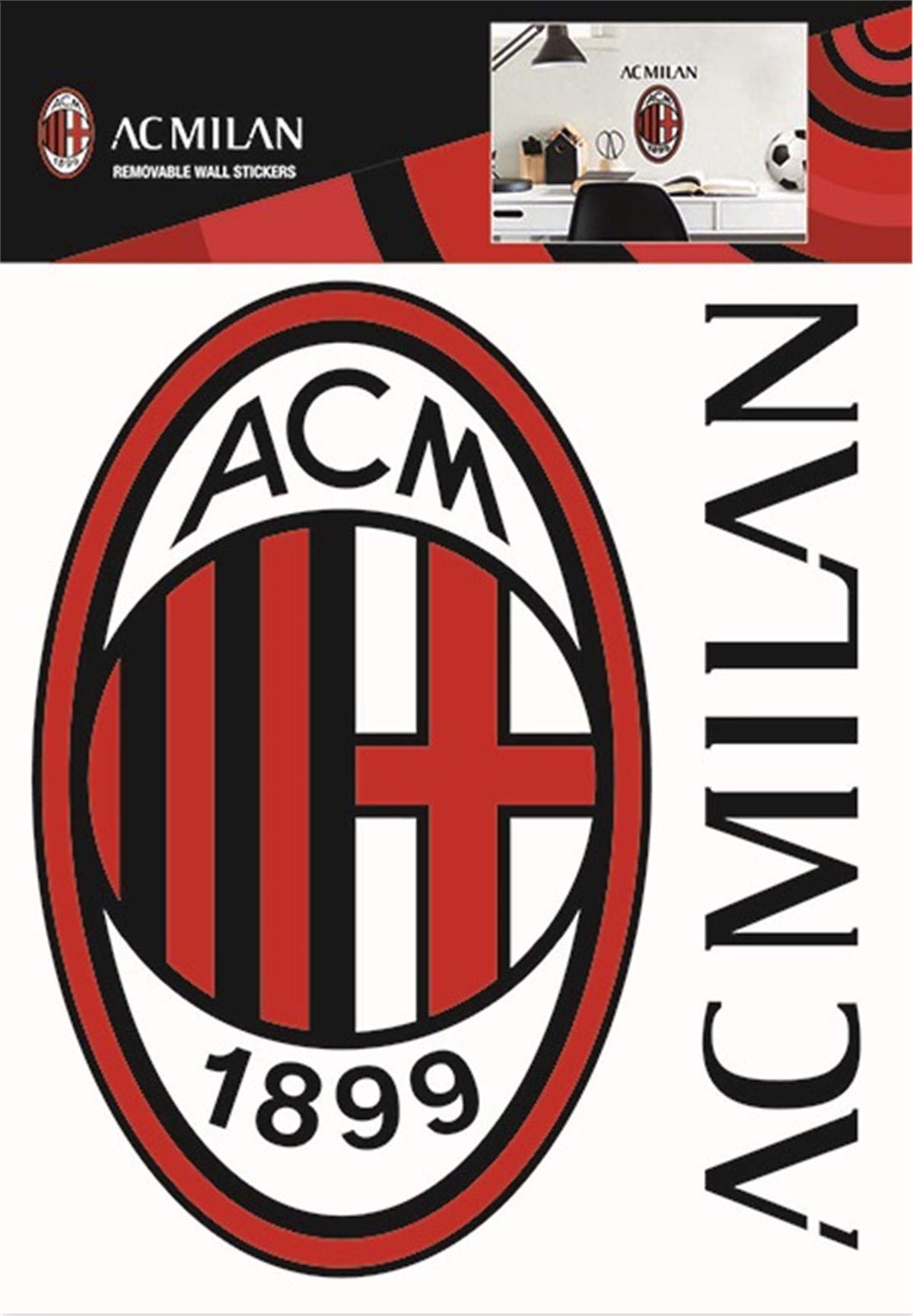 Amazon｜A.C. Milan Wall Sticker A4 / ACミランウォールステッカーA4