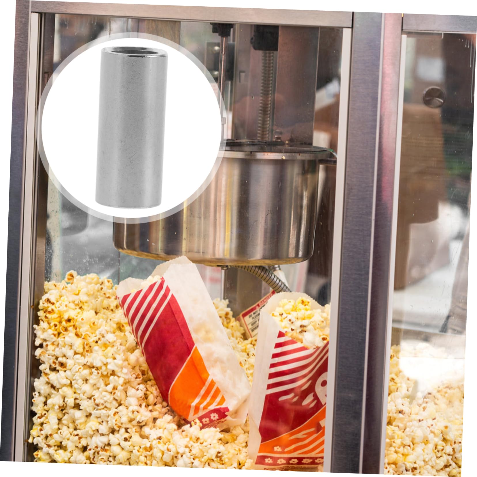 Anneome Rührstangenaufnahme Ersatz aus Edelstahl in Popcornmaschine für Silber mit Langlebiger Konstruktion und Einfacher Installation für Gewerbliche Popcornmaschinen
