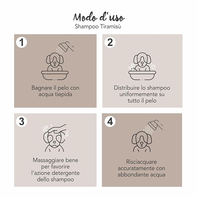 Foto 3 de 5 de YUUP! Tiramisú Champú 250 ml para Perros y Gatos, Perfumado con Queratina, Vitaminas C+E+Pantenol