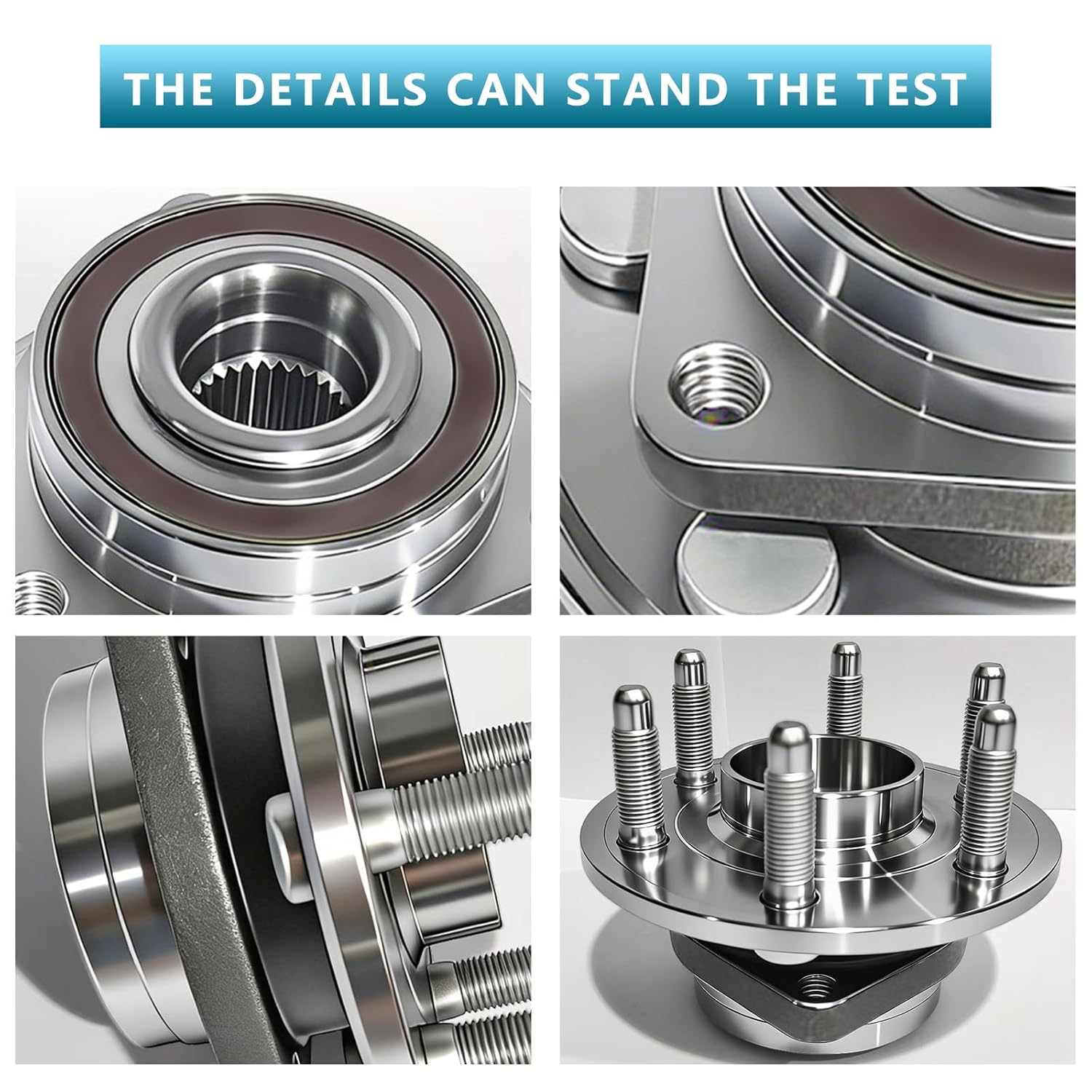 513289 Front/Rear Wheel Bearing and Hub Assembly Compatible with Cadillac SRX 2010 2011 2012 2013 2014 2015 2016, SAAB 9-4X 2011 w ABS - Image 6