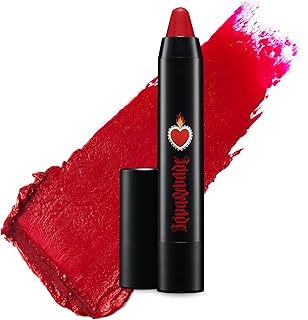 REINA REBELDE Brava Lipstick Red Lipstick |Long-Wearing, Satin-Finish Lip Crayon, Full-Coverage Lipstick|Vegan & Cruelty-Free