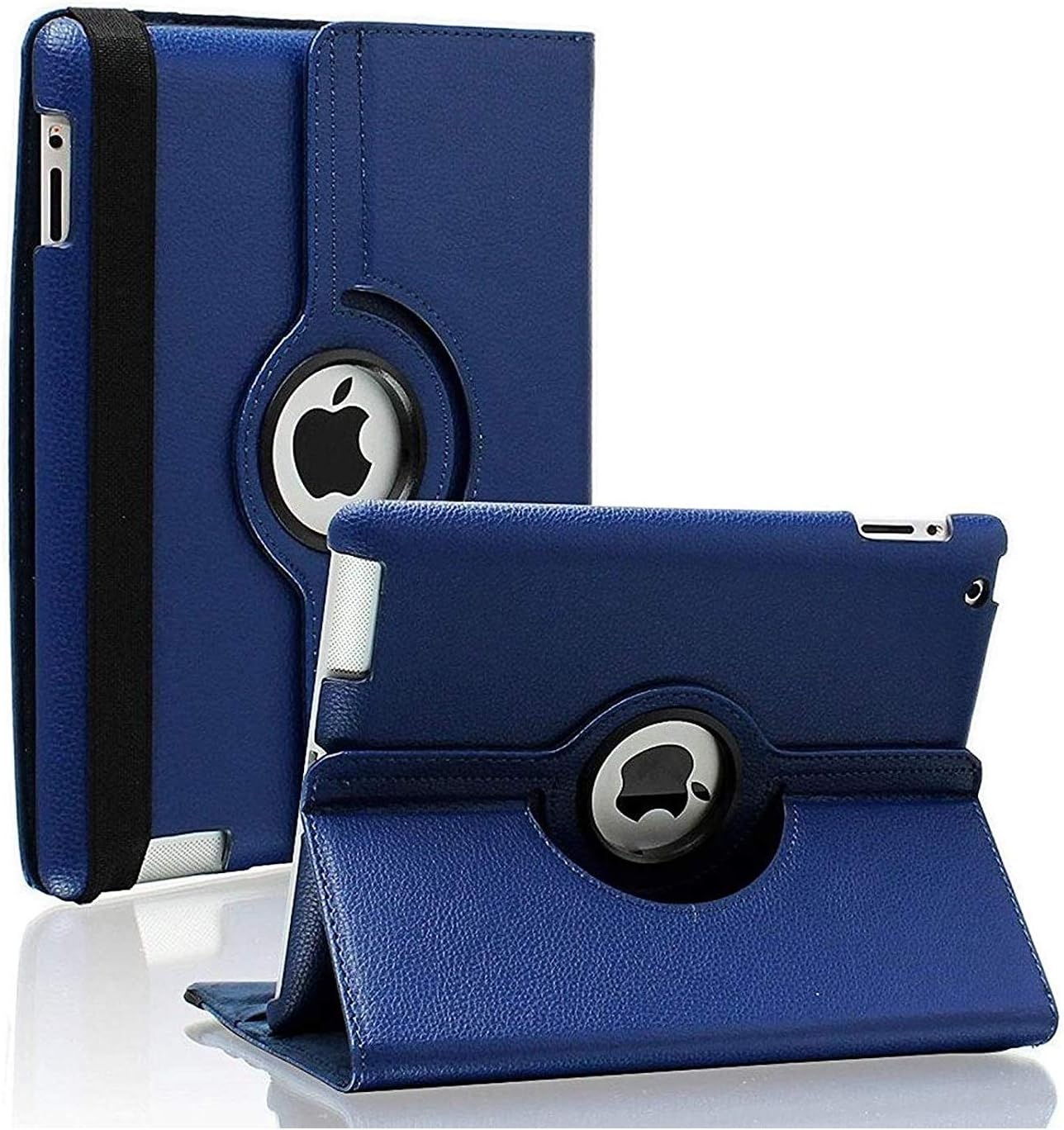 Case for iPad 2/3/4 Case - 360 Degree Rotating Stand Smart Case Protective Cover with Auto Wake Up/Sleep Feature for Apple iPad 4, iPad 3 & iPad 2(Navy)
