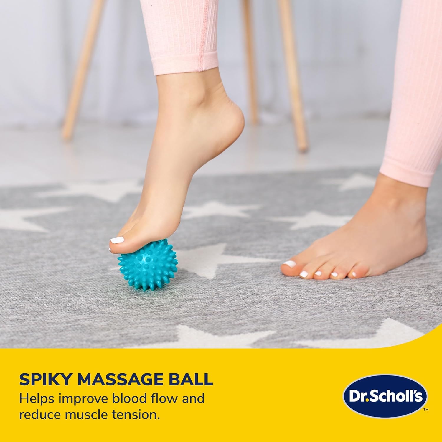 Dr. Scholl’s 5-in-1 Stretch and Recovery Massager Set, Includes Hollow Core Massage Roller with End Caps, Muscle Roller Stick, Stretching Strap, Double Lacrosse Peanut, and Plantar Fascia Relief Ball - Image 6