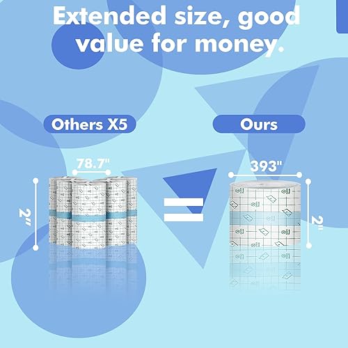 Miniatura 7 de Vendaje impermeable para cuidado posterior de tatuajes (rollo de 2 pulgadas x 10.9 yardas) para la segunda piel para curación de heridas