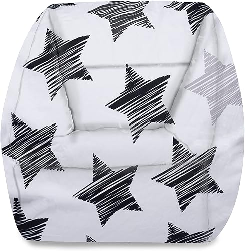 Miniatura 868 de Posh Creations Puf estructurado cómodo para jugar, leer y ver la televisión, Malibu Lounge, tela de lona para colorear, criaturas Criaturas de tela