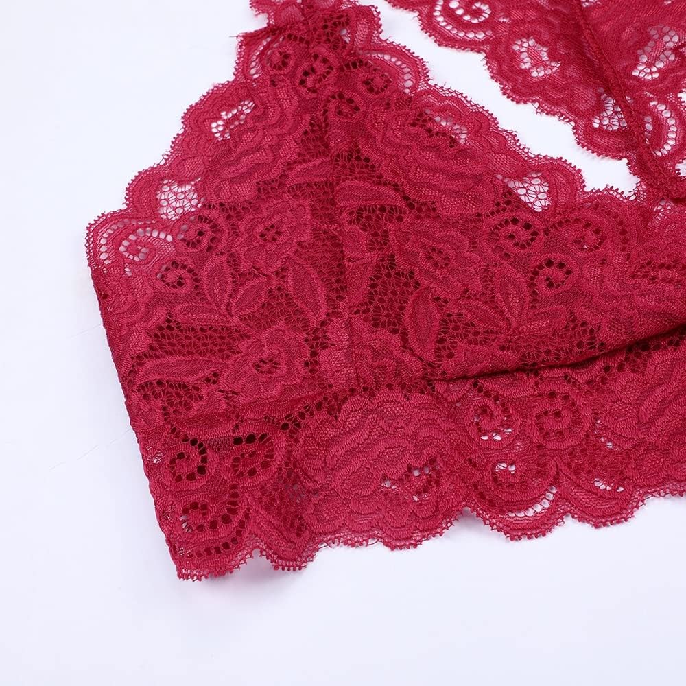 Size Lingerie Lace Solid Color Cross Side Buckle Without Rims Gathered Sports Underwear Sleep Bra