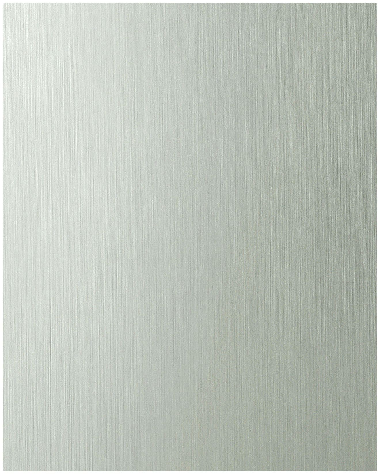 Panel de pared autoadhesivo aspecto metal liso 30468-SA Green Steel brushed AR Revestimiento mural liso cepillado plata 2,6 m²
