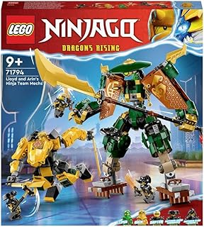 Lego Ninjago 71794 The Ninjas Lloyd and Arin Robot Team, Ninja Toy for Children