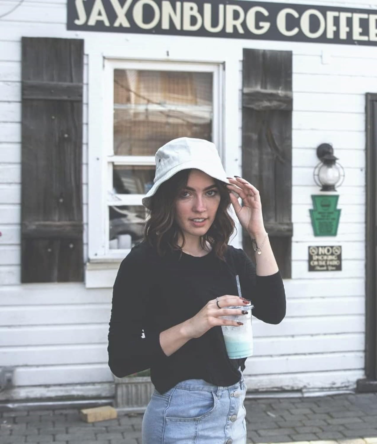 Camptrace Bucket Hats for Women Men Washed Cotton Bucket Hat Packable Sun Hats Summer Beach Hat with Detachable String Canvas - Image 5