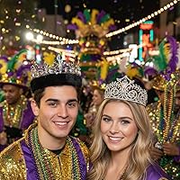 Vista 4 de Corona de flor de Lis con piel sintética y tiara reina Elsa Royalty Set