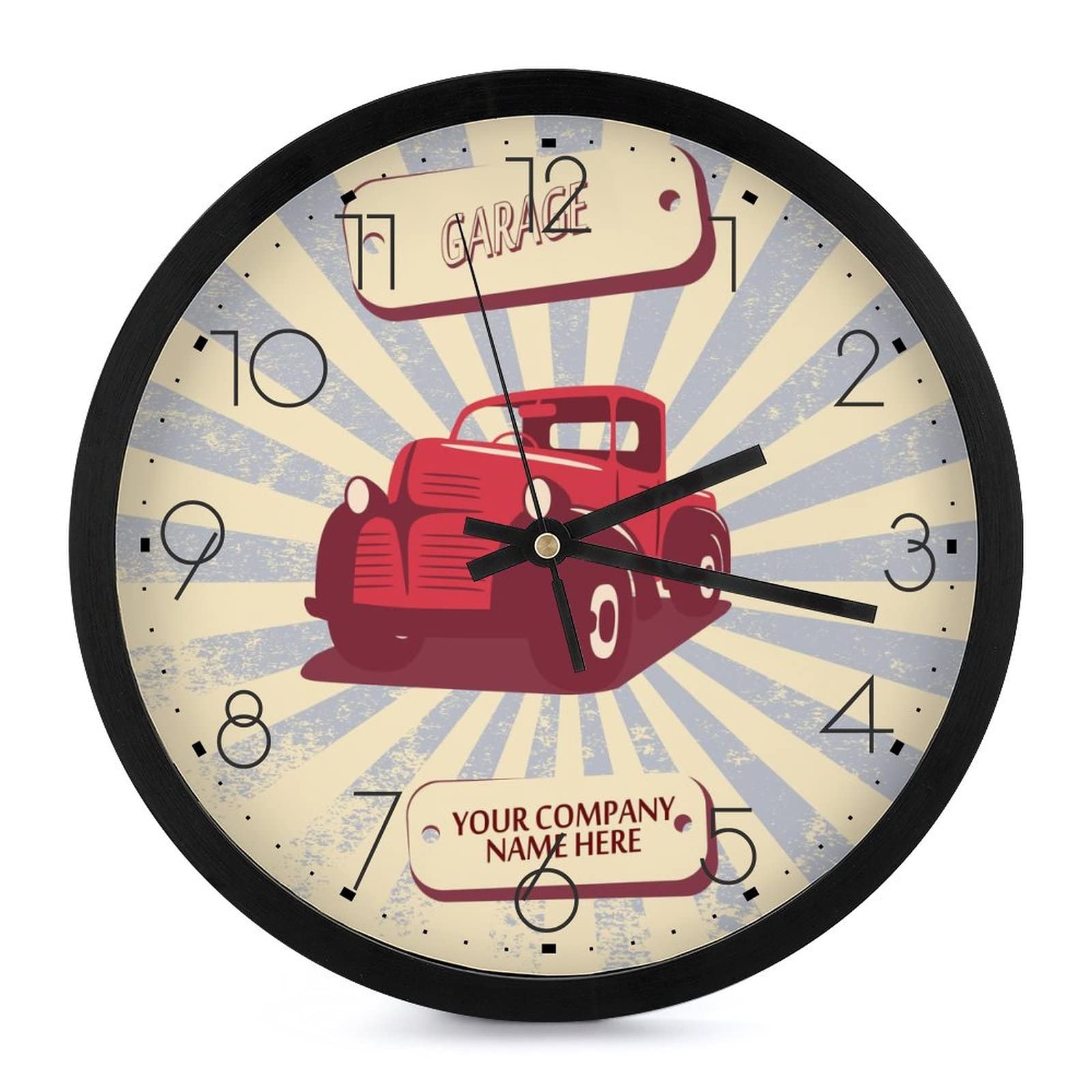Horloge murale à grands chiffres lisibles : style rétro pour cuisine