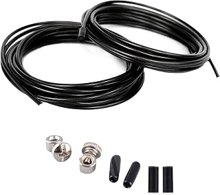 Pack de Recambios Comba Crossfit - Kit de Repuestos con 2 Cables de Acero de 3m - Adaptables a Todas las Combas de 2,5mm de Grosor - Topes de Goma y Tornillos de Fijación incluidos