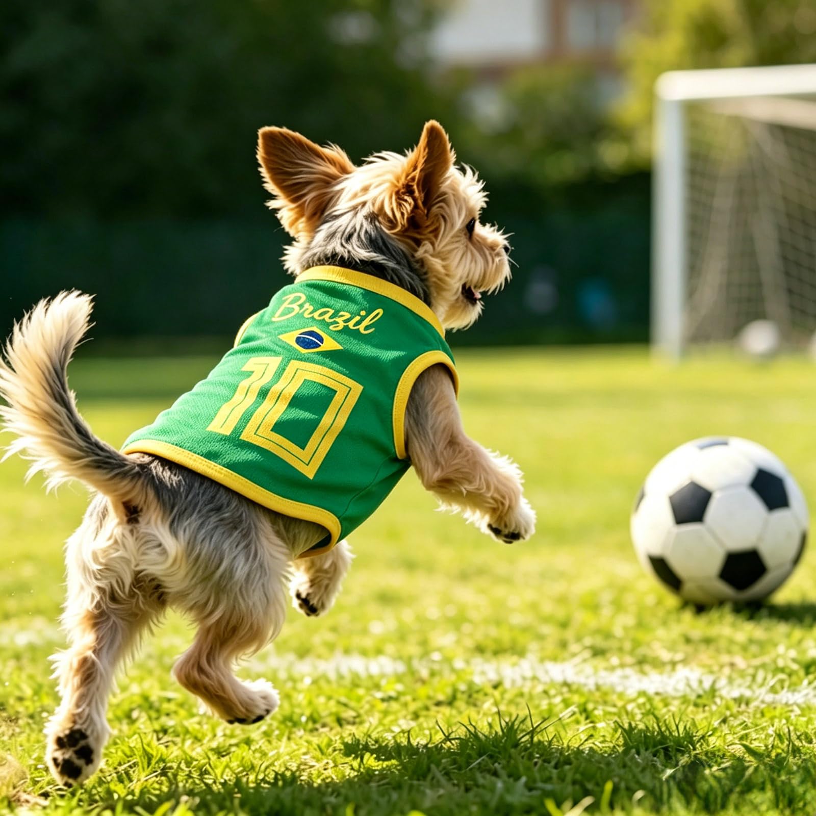 Maillot de Foot pour Chien, Maillot sans Manches à Thème National, Vêtement de Sport Chien T Shirt pour Petit Moyen Grand Chiens, Football Supporters Cats Dogs Pyjama Sportif Compagnie Vêtement