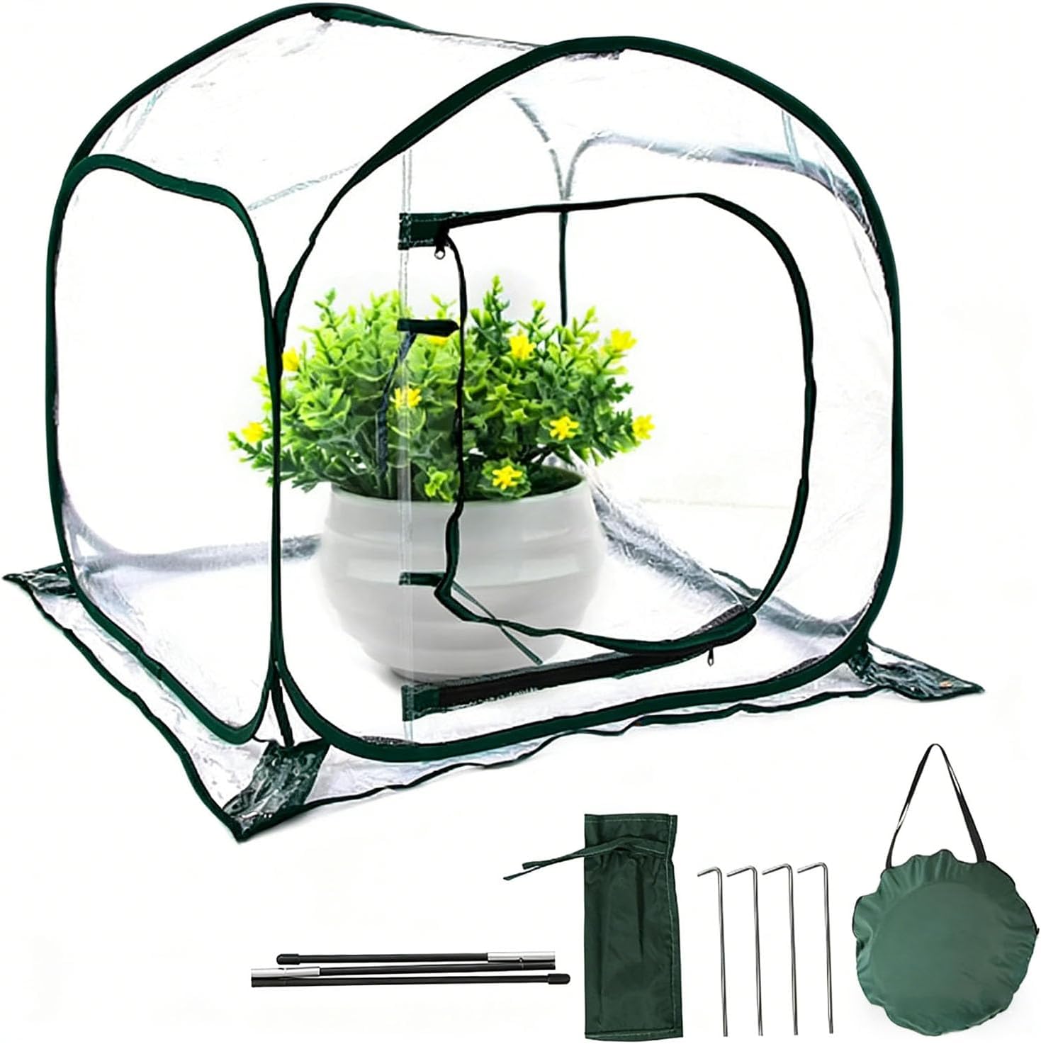 Plant Cover for Indoor Outdoor Gardens Crafted from PVC Materials Protecting Seedlings Flowers from Rain Wind for Growth Flower Cover