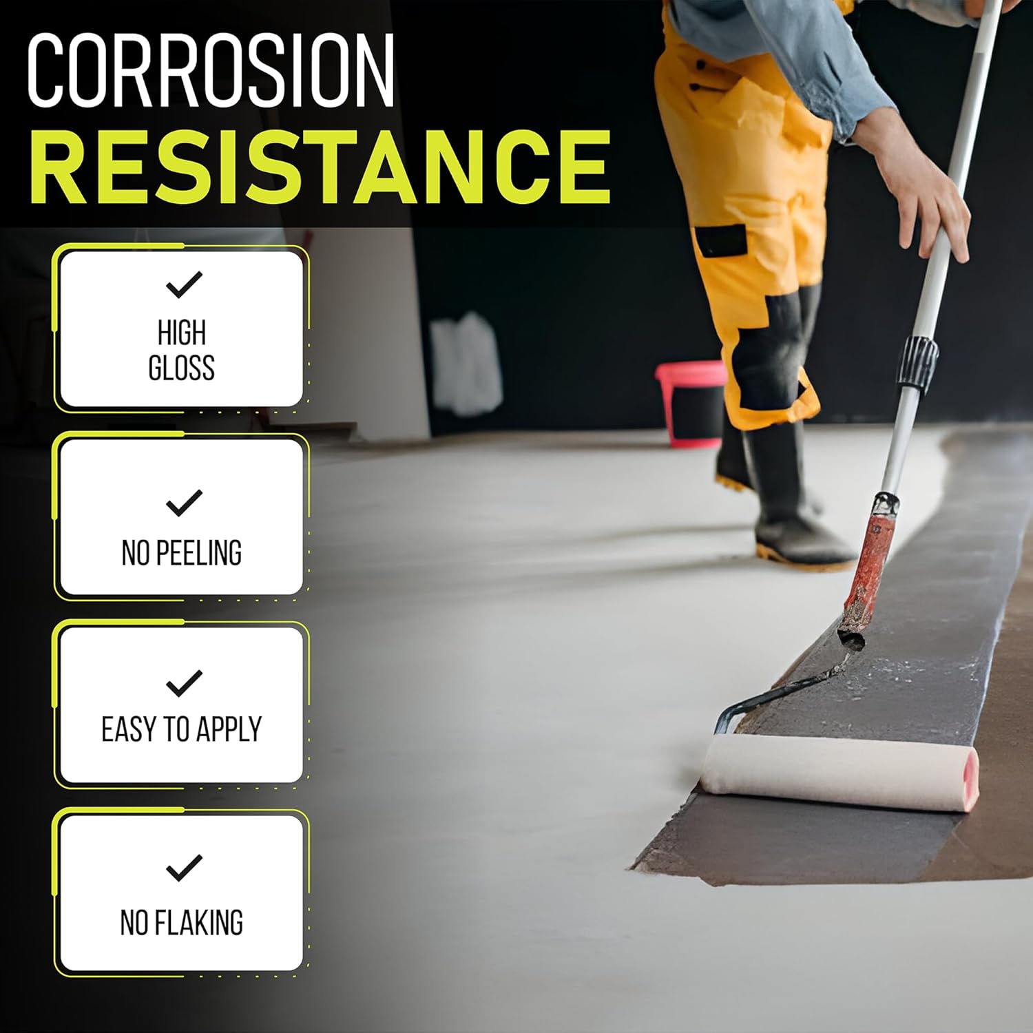 Base Coat 2k Epoxy Primer Paint: High-Performance Protection for Garages, Warehouses, and More – Light Gray, 1 Gallon, 300 sq ft.