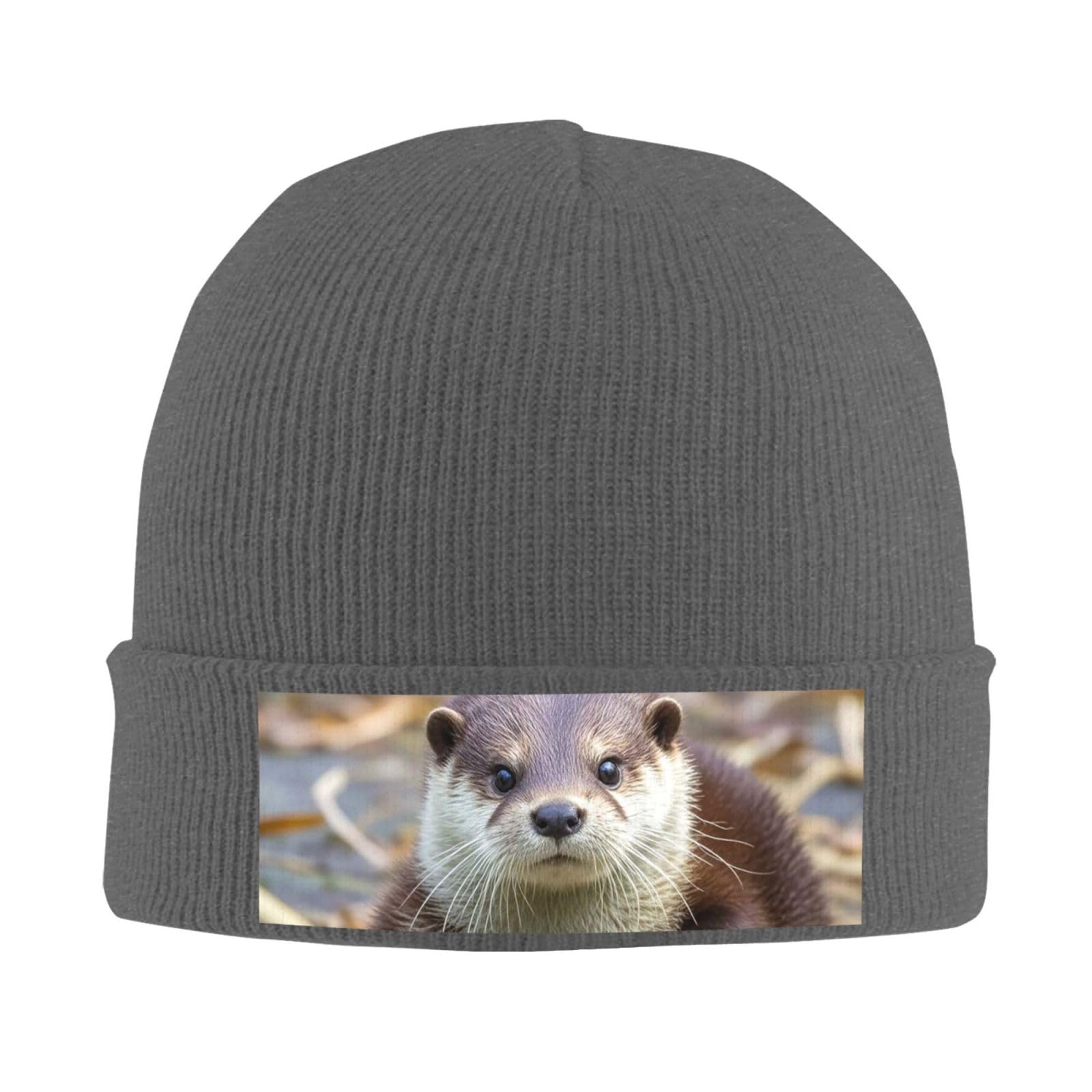 Beanie Hat for Women Men Soft Warm Knitted Hat Cute Otter Winter Hat Knit Hat