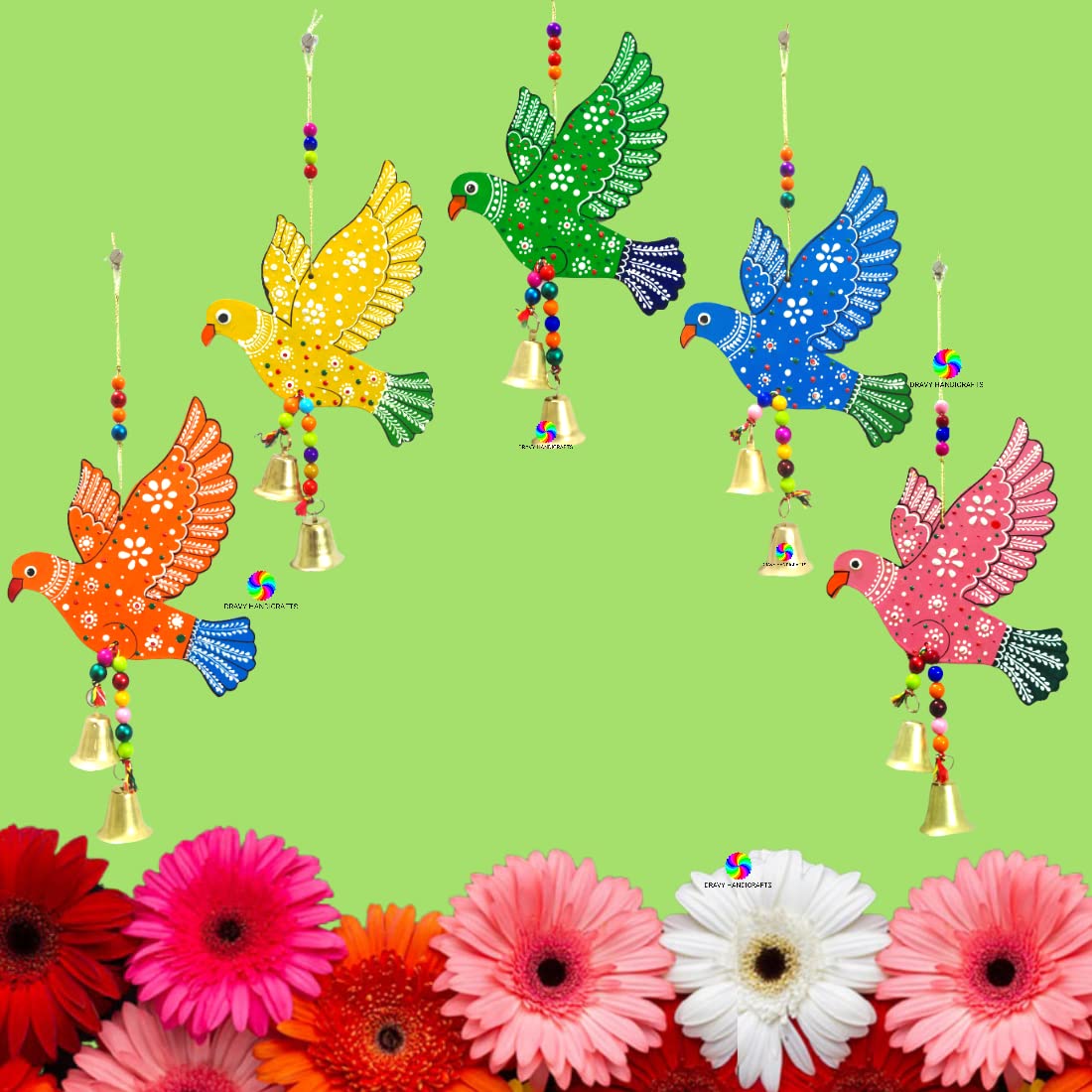 DRAVY HANDICRAFTS Hanging Birds Main Door Latkan, Toran for Pooja, Garden Decorative Wall Hanging Garden Balcony Decoration for Room, Wall Decor for Home (A6) (B0BC5PQNMX) Amazon Price History, Amazon Price Tracker