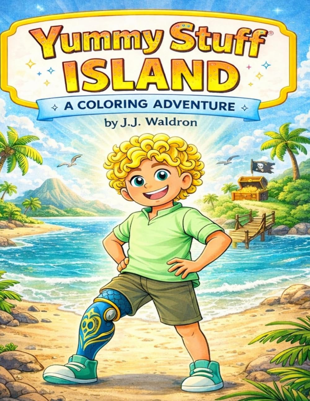 Yummy Stuff Island: A Coloring Adventure