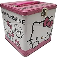 Vista 1 de The Tin Box Company Lata de almacenamiento XL con asa, Hello Kitty