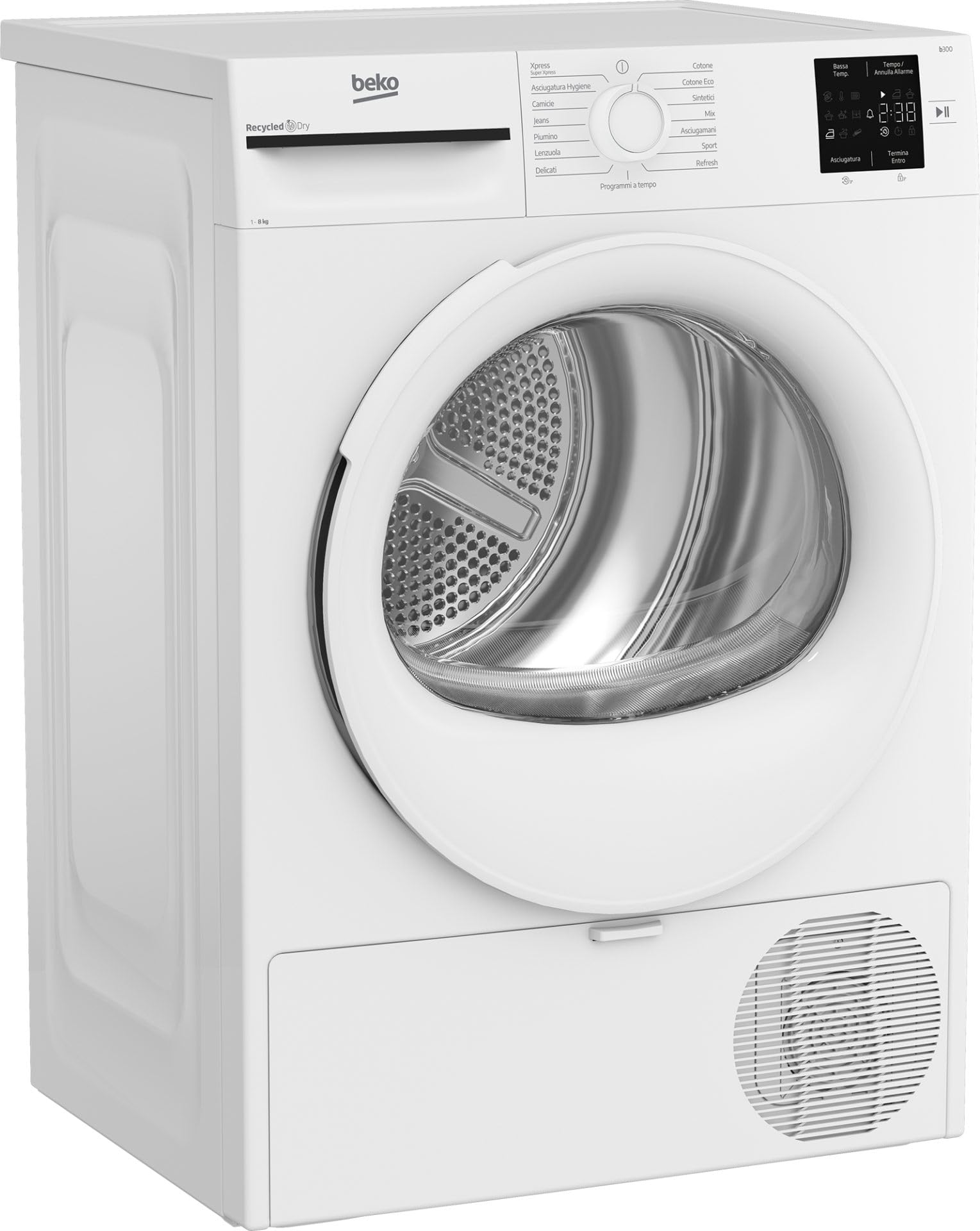 BMT83EW ASCIUG SNELLA 8KG A++/D P54CM PLANA OBLO BIANCO