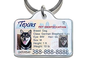 Personalized Pet Driver License ID Tags: Protect Your Furry Friend in Style