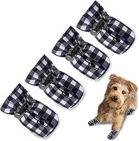 Vista 10 de Zapatos para perro, botas y protector de patas, suela antideslizante para perro, botines de invierno con correas reflectantes para perros pequeños