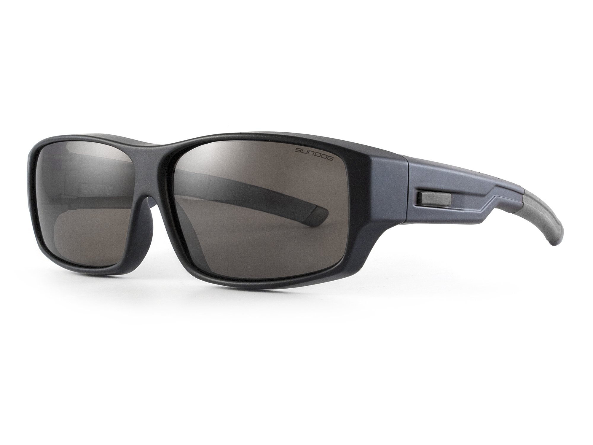 Echo Fit Over Sunglasses, Matte Black Frame/Smoke Lens