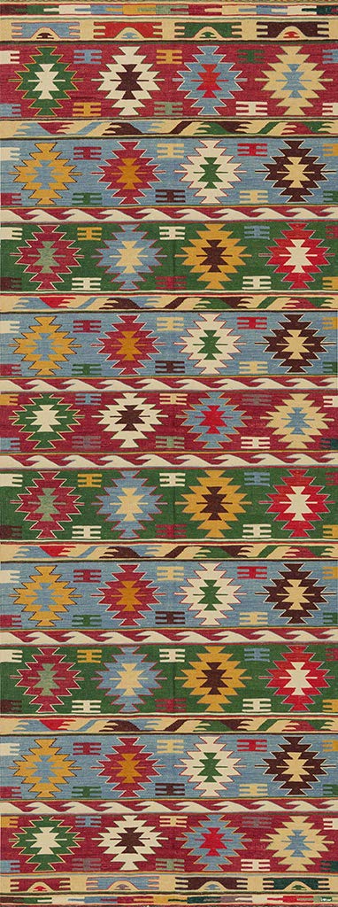 Tapis Vilber multicolore ultra fin 52x140 cm anti trébuchement