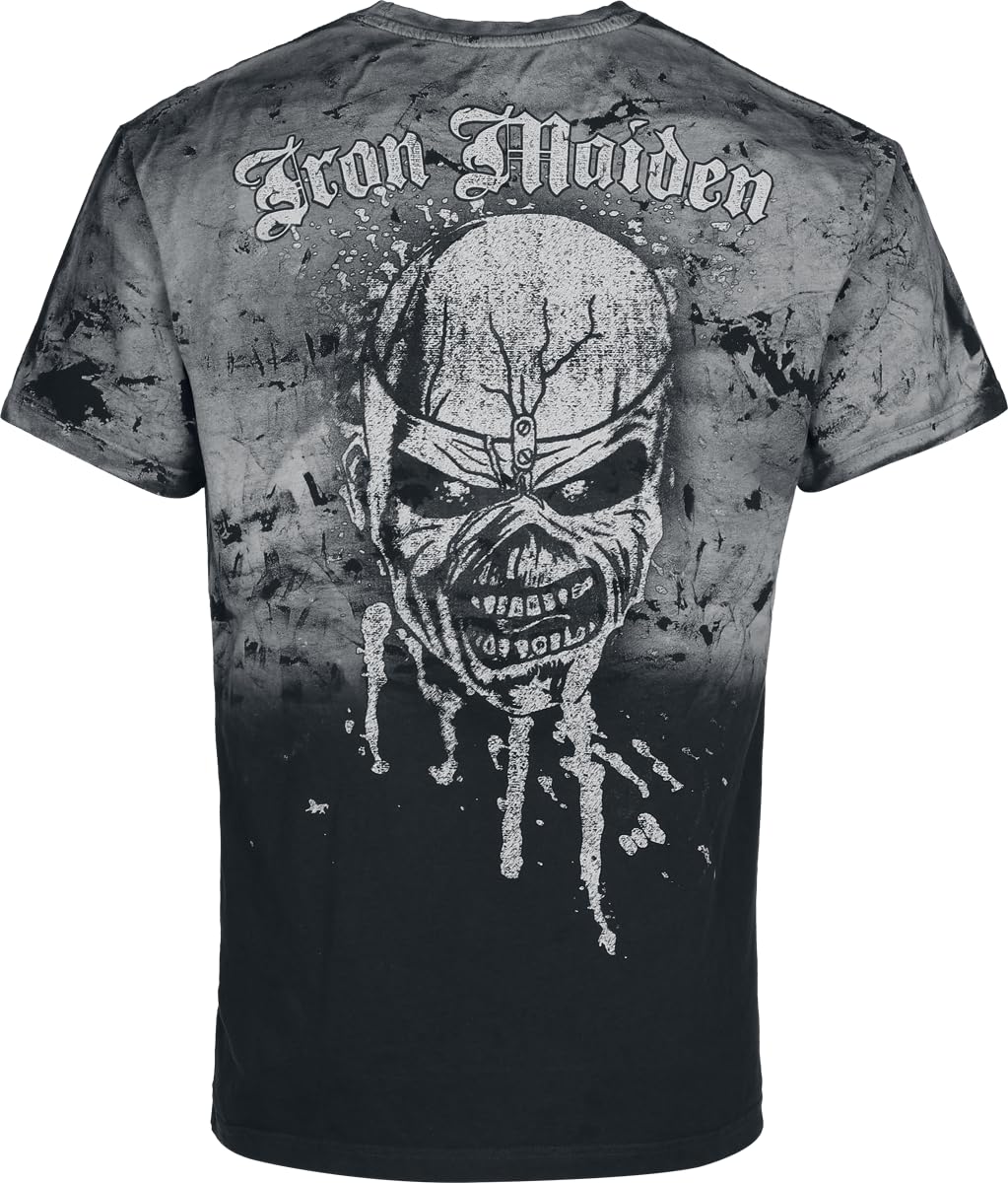Iron Maiden The Trooper Homme T-Shirt Manches Courtes Gris Regular/Coupe Standard