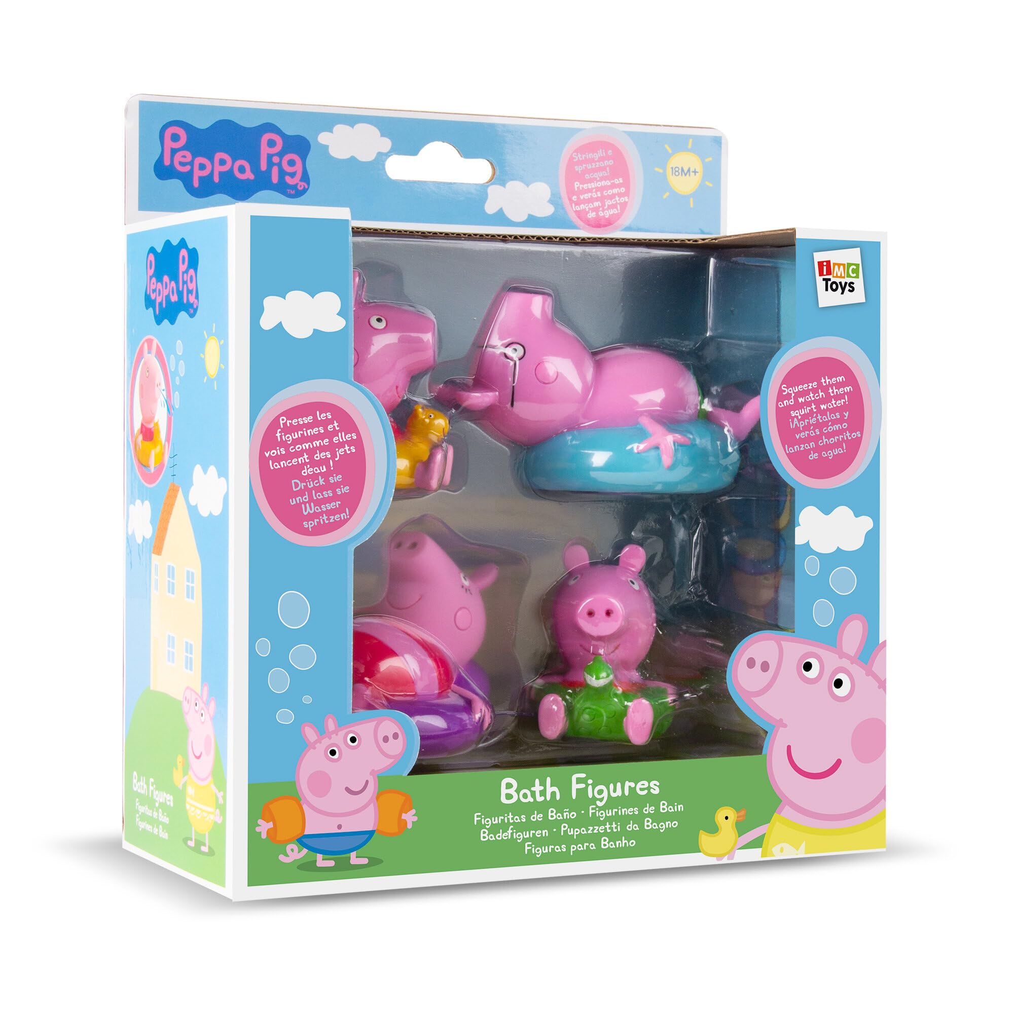 IMC Toys 360037 Peppa Pig, Figurine per il Bagno, Assortimento