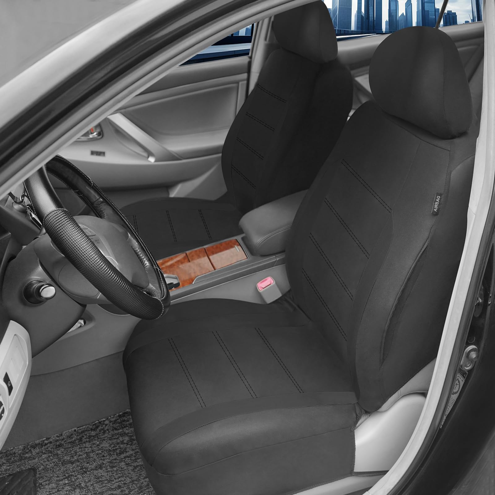 Ansixeay Zestaw pokrowców na siedzenia samochodowe do BMW X2, wielofunkcyjny wózek na siedzenia samochodowe, kompletny zestaw pokrowców na przednie i tylne, luksusowy i komfortowy