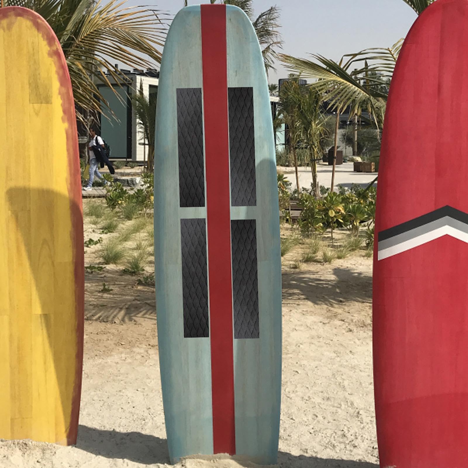 Tappetino antiscivolo per tavola da surf, tappetino antiscivolo per tavola da surf, riutilizzabile, portatile, accessorio per uomini, donne, ragazzi e ragazze