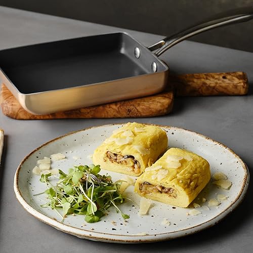 Miniatura 4 de Sartén antiadherente para huevos, ligera y resistente a los arañazos, libre de PFOA/PFOS, pequeña sartén para huevos compatible con todos los