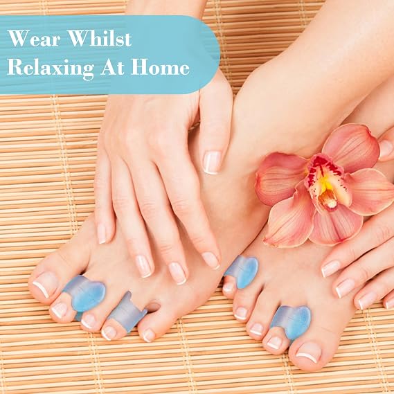 Toe Separators for Overlapping Toes, 10 Pack Gel Toe Spacers Straightener