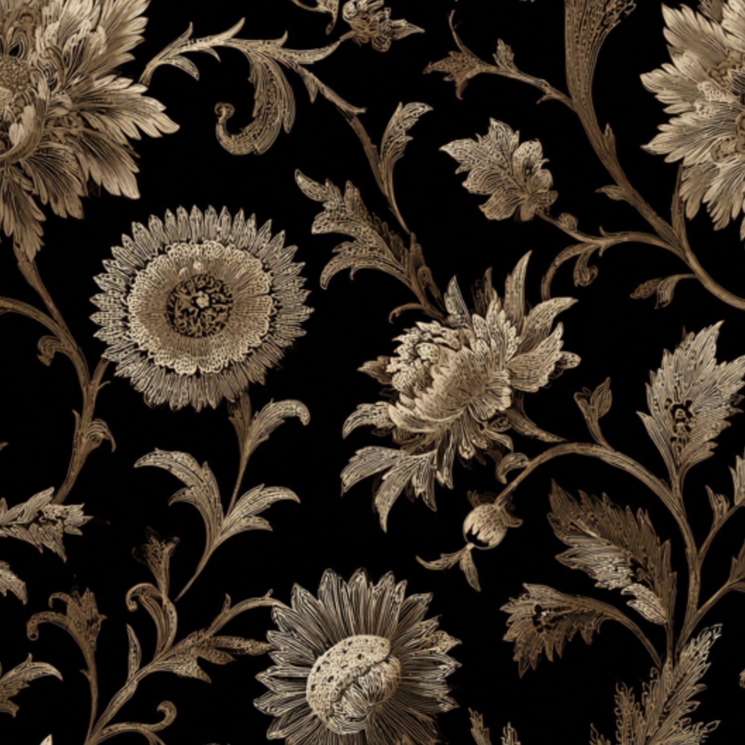DERUINVAIO Self Adhesive Feature Removable Elegant Botanical Vines Peel and Stick Vinyl Wallpaper Roll, Sticky Lining Paper for Bedroom, Living Room, Kitchen Walls