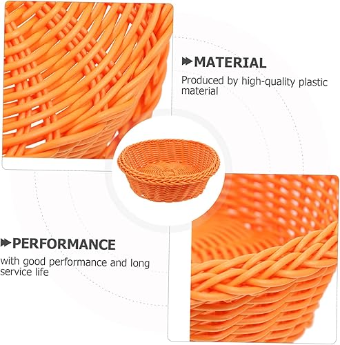 Miniatura 7 de Zerodeko Cesta de frutas tejida para decoración de casa para decoración de galletas para el hogar, cuenco de mimbre, cesta de ratán con corazón,