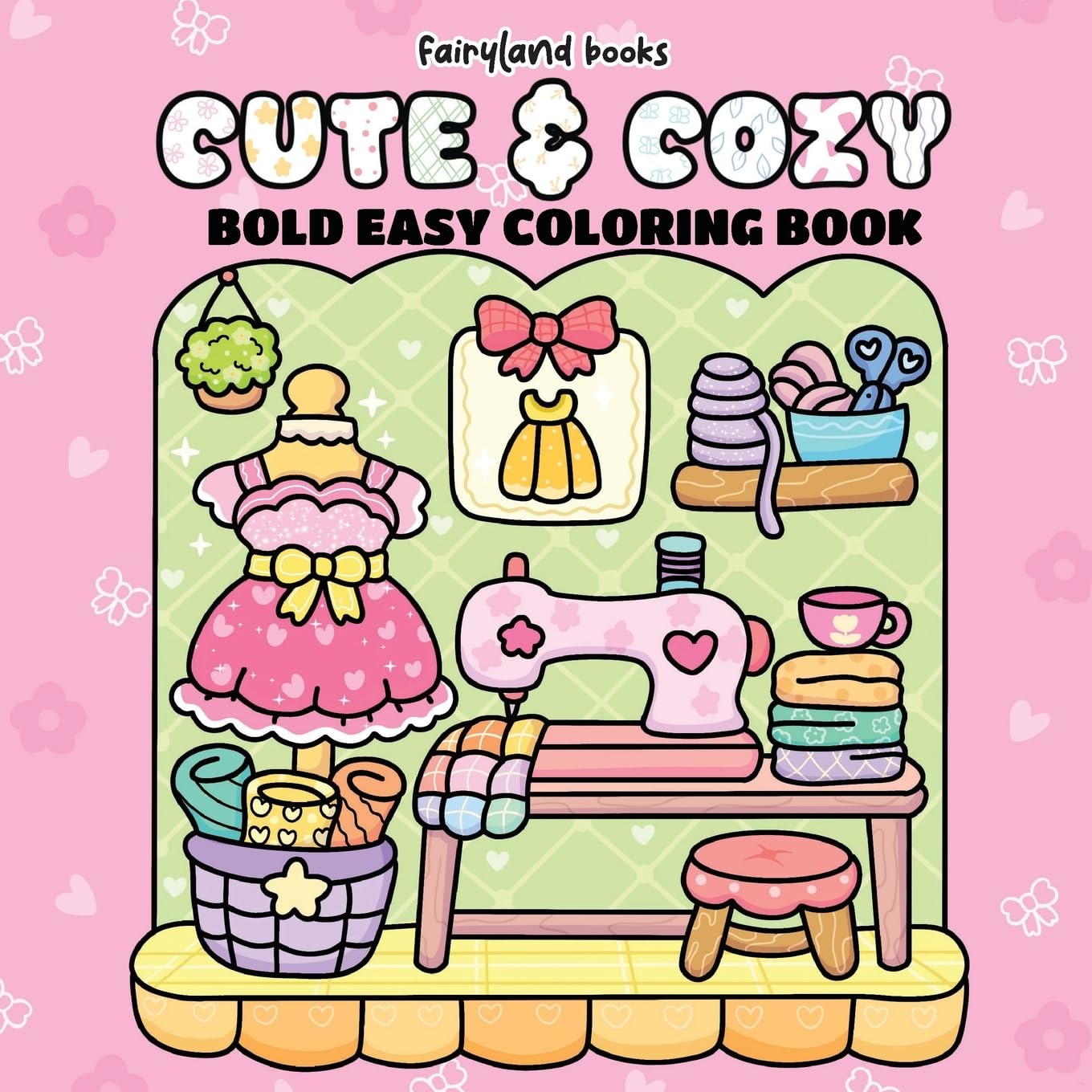 Cute & Cozy: A Hygge-Inspired Coloring Book for Adults & Teens — Bold, Easy Designs for Stress-Free Relaxation