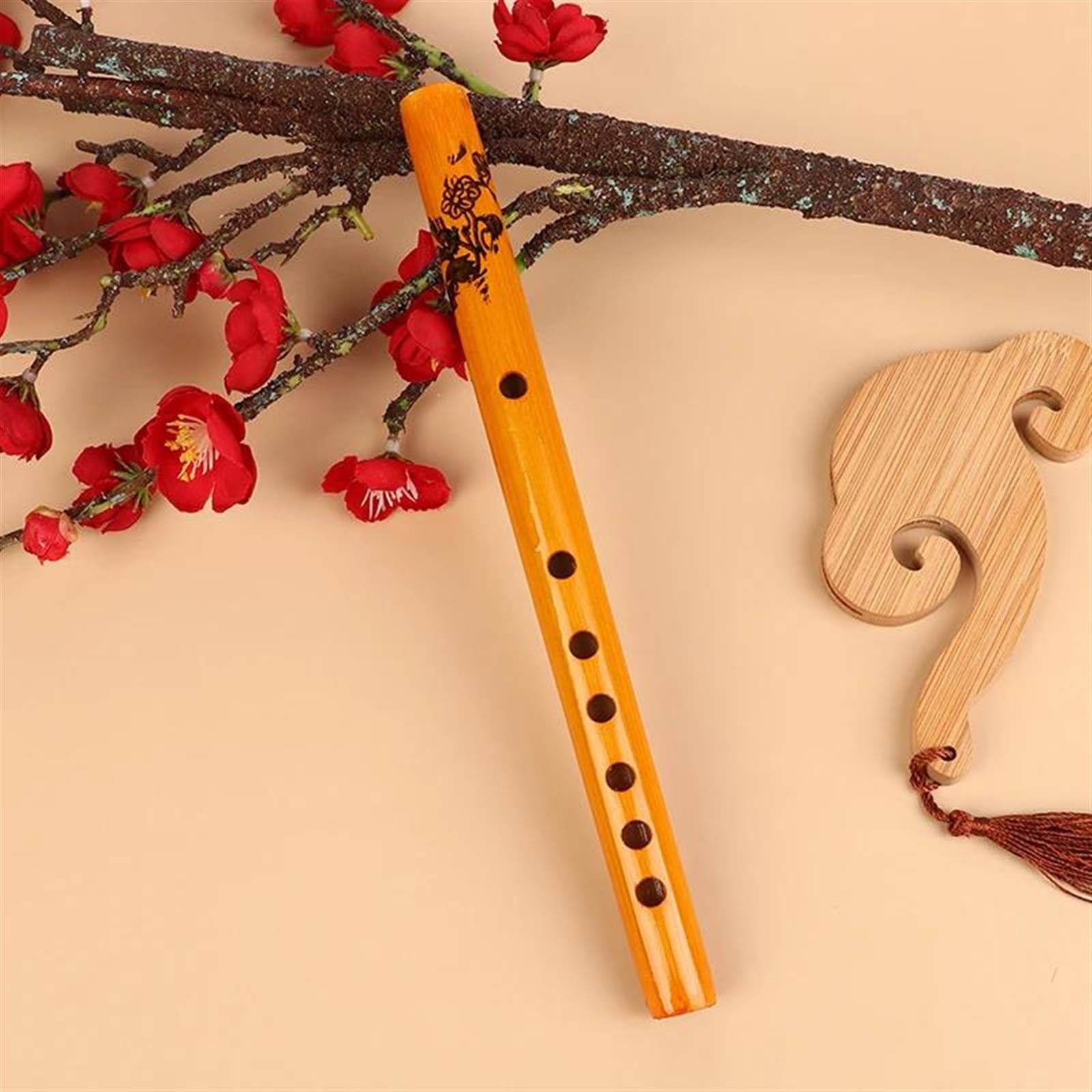 Amazon.com: Bamboo Flute Dizi Chinese Traditional 6 Holes Bamboo