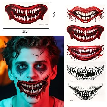 Depvision SFX Makeup Kit Halloween Makeup Set Professional Face Body Paint Special Effects Makeup Set with Fake Blood Temporary Tattoo Hair Chalk Oil Body Paint Sponges Brushes for Halloween Party