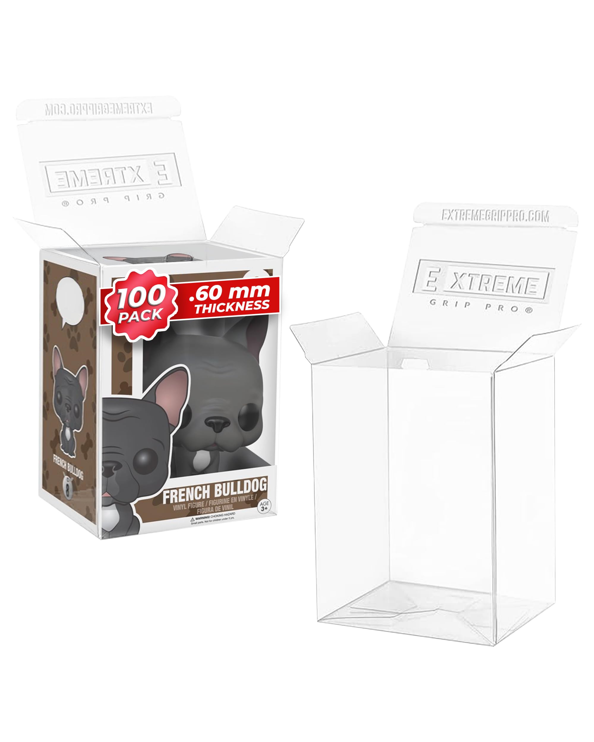 Protezioni / Custodie / per 4 "Funko Pop Vinyl 0,6 mm Spessore Forte (1-100 pezzi) Spessore leader del settore (100)